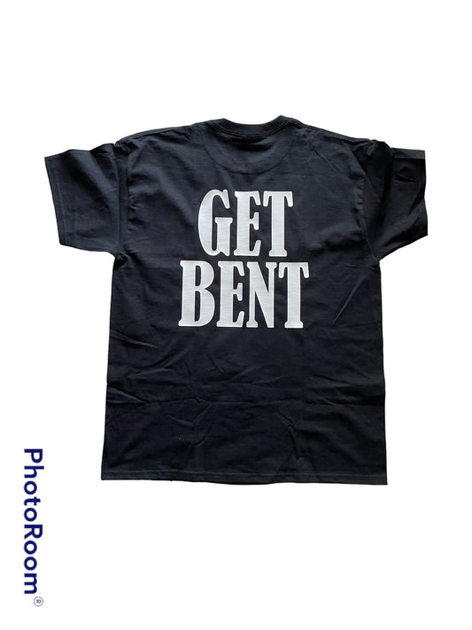 NOT FRIENDLY- Black Tee “Get Bent" image 1