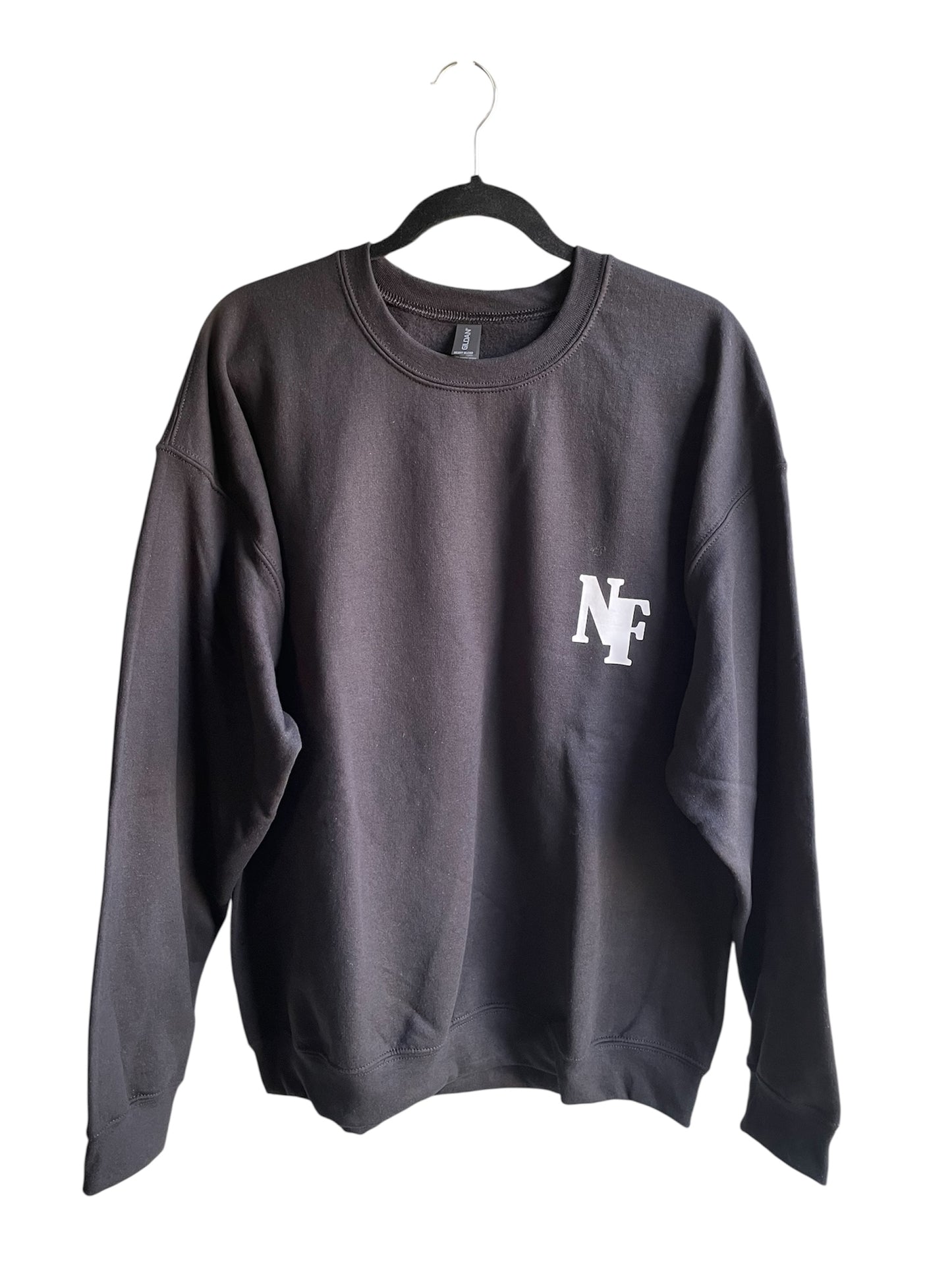 NOT FRIENDLY Black Crew Neck Sweatshirt - “F-Off” image 1
