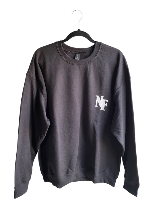 NOT FRIENDLY Black Crew Neck Sweatshirt - “F-Off” image 1