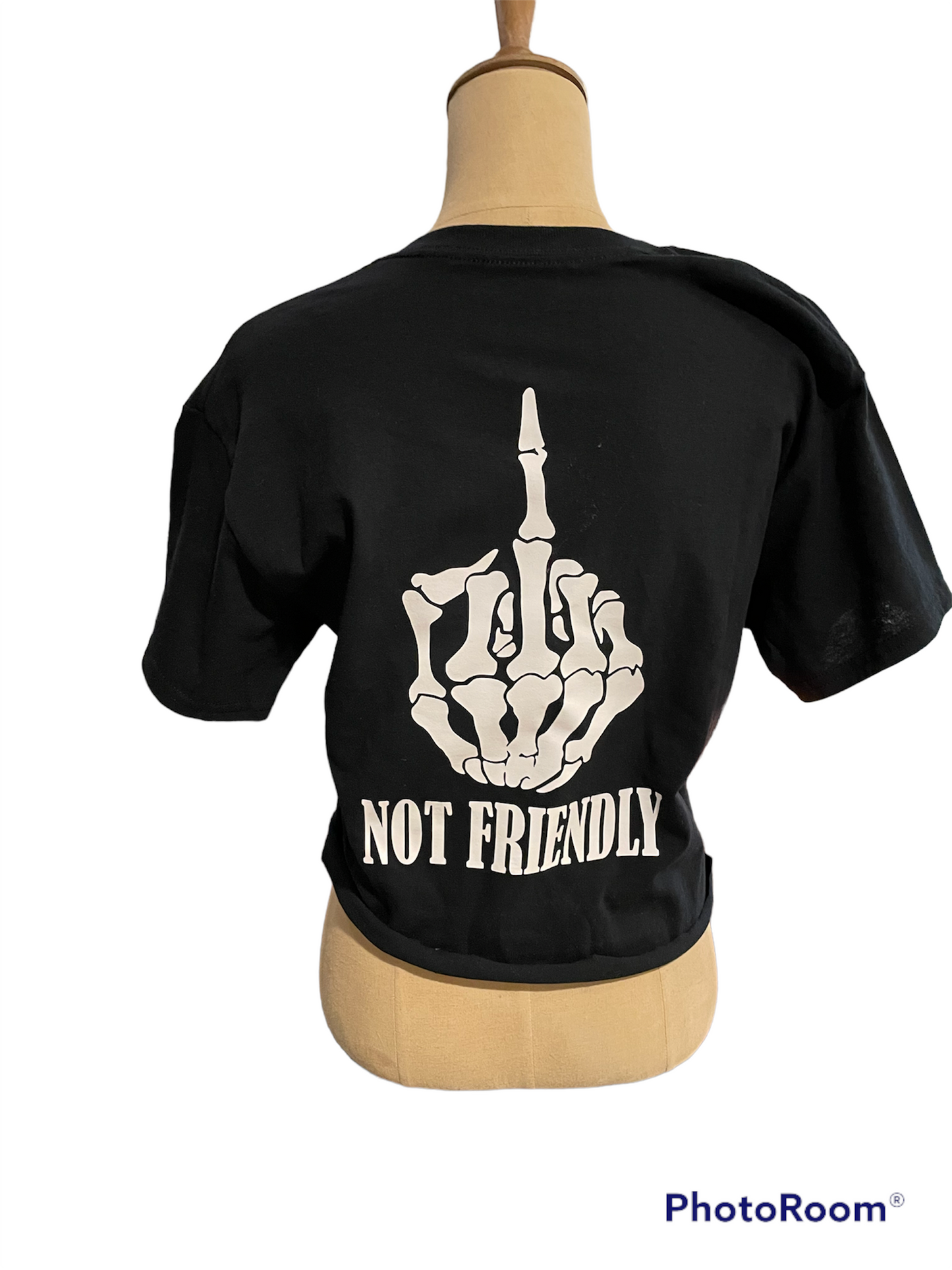 NOT FRIENDLY- Black Crop "F-Off" image 1