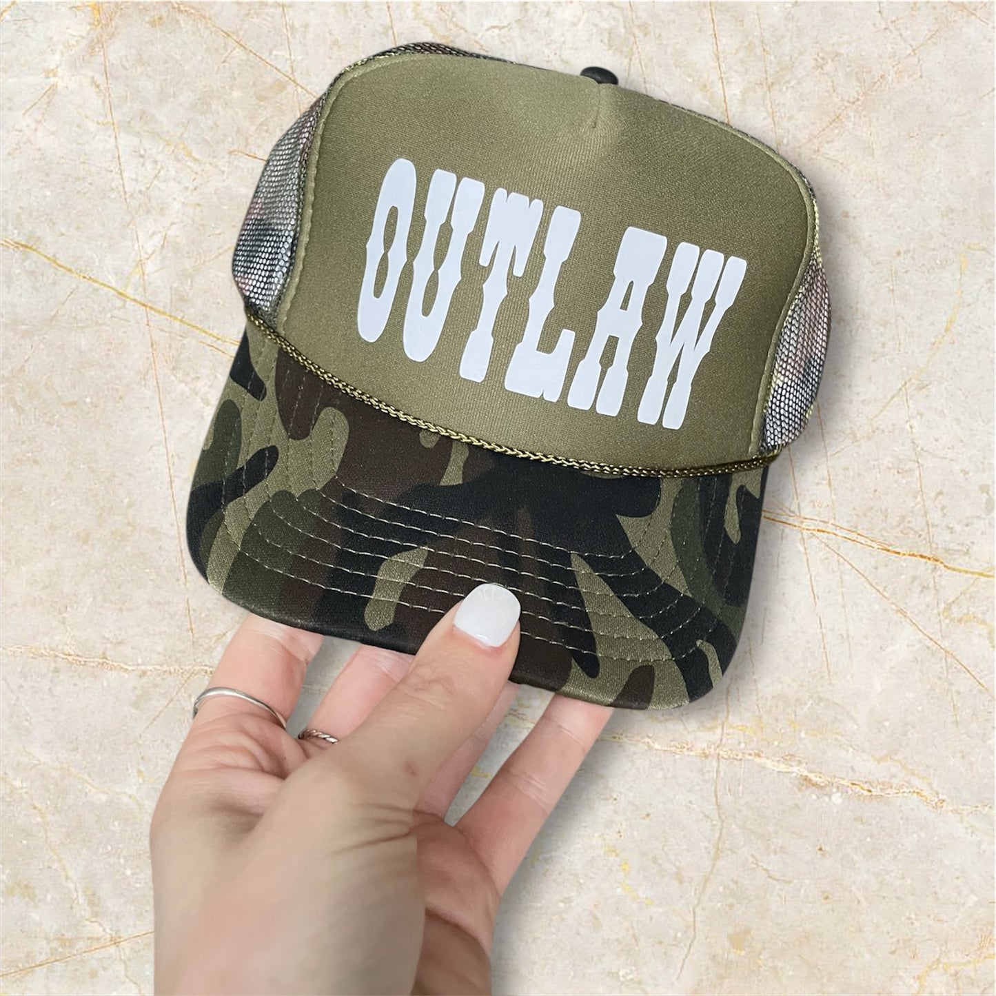 NOT FRIENDLY - “Outlaw’” Trucker Hat image 0