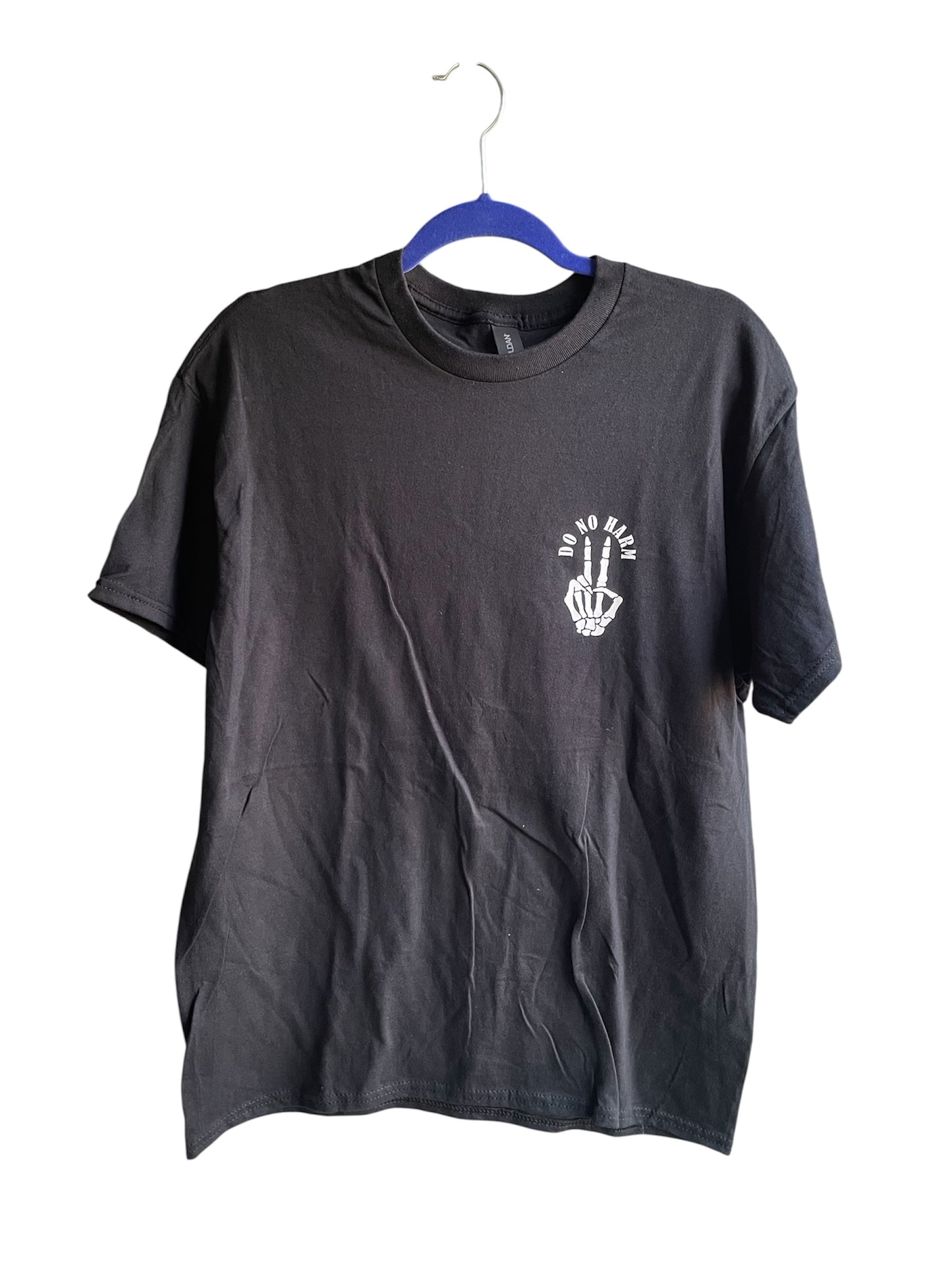 NOT FRIENDLY- Black Tee - “Do No Harm, Take No Shit” image 1