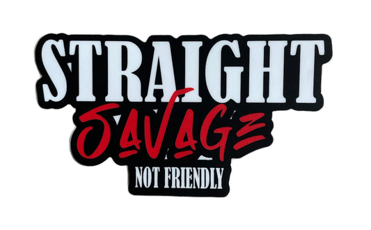 STRAIGHT SAVAGE Sticker image 0
