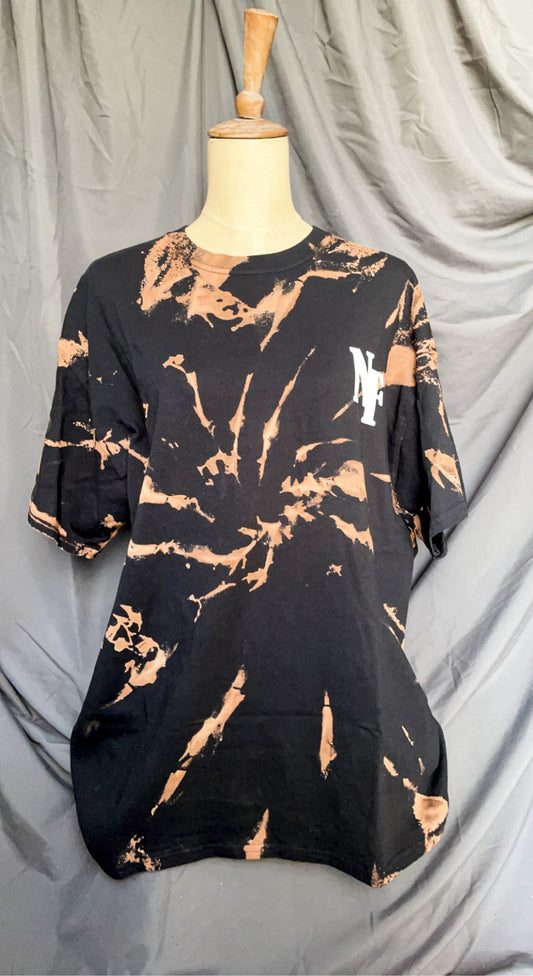 NOT FRIENDLY- Black Bleached Dyed *LIMITED EDITION* "F-Off" image 0