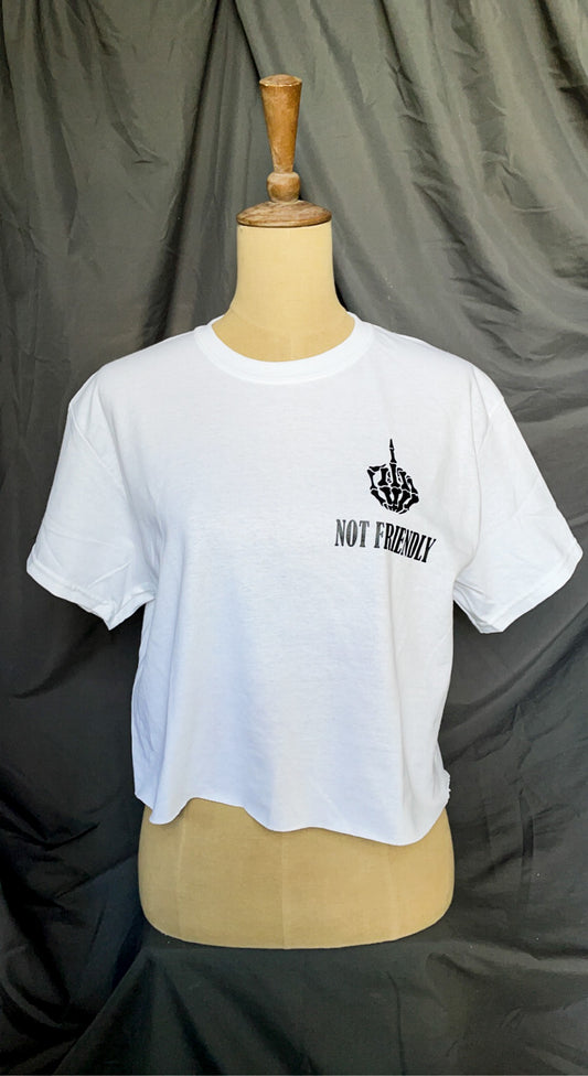 NOT FRIENDLY- White Crop "Security" image 0