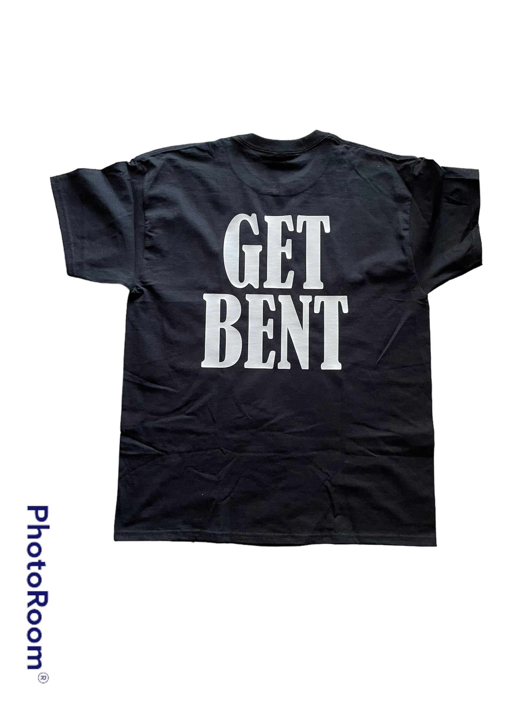 NOT FRIENDLY- Black Tee “Get Bent" image 1