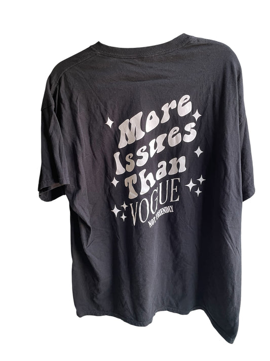 NOT FRIENDLY- Black Tee - “Issues” image 0