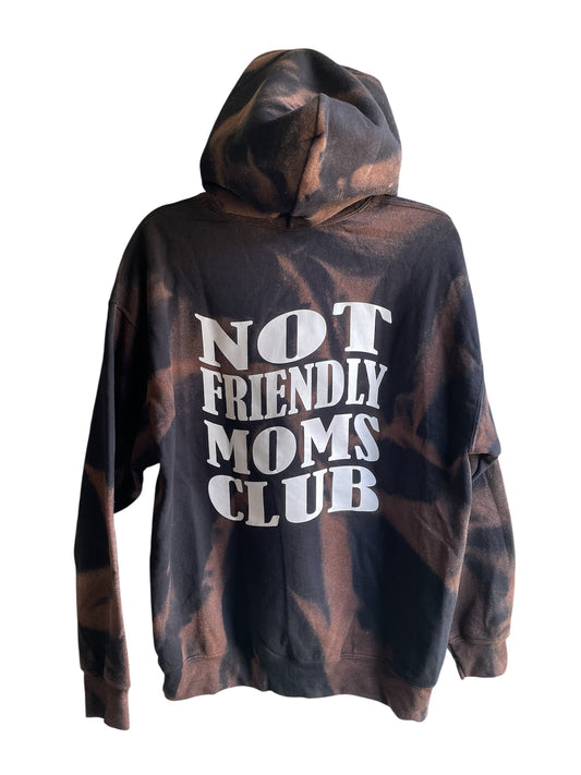 Copy of NOT FRIENDLY-Black Bleach Dyed *REMIXED* "Mom Club" image 0