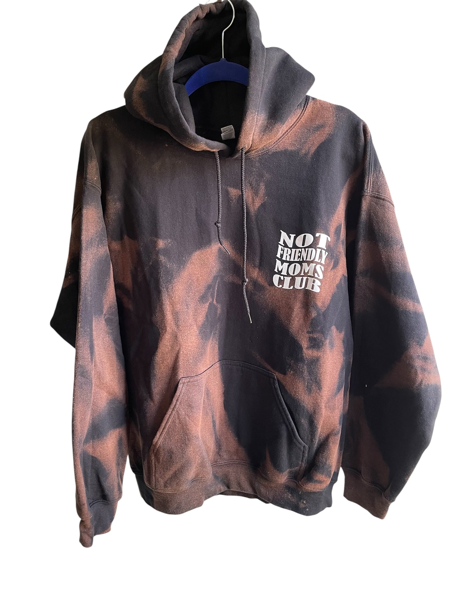 Copy of NOT FRIENDLY-Black Bleach Dyed *REMIXED* "Mom Club" image 1