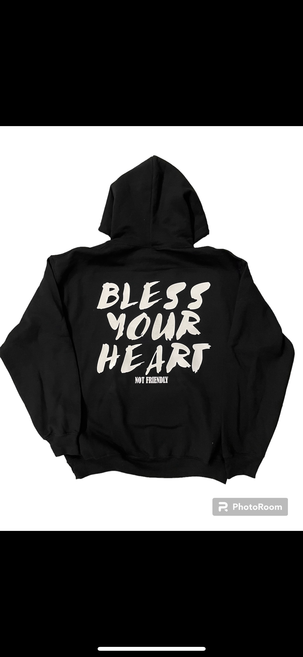 NOT FRIENDLY- “Bless Your Heart” hoodie image 0