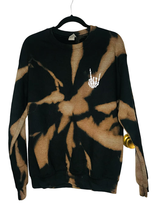 NOT SPOOKY Bleached Crewneck Sweatshirt - “Bad Ghouls Gang” image 0