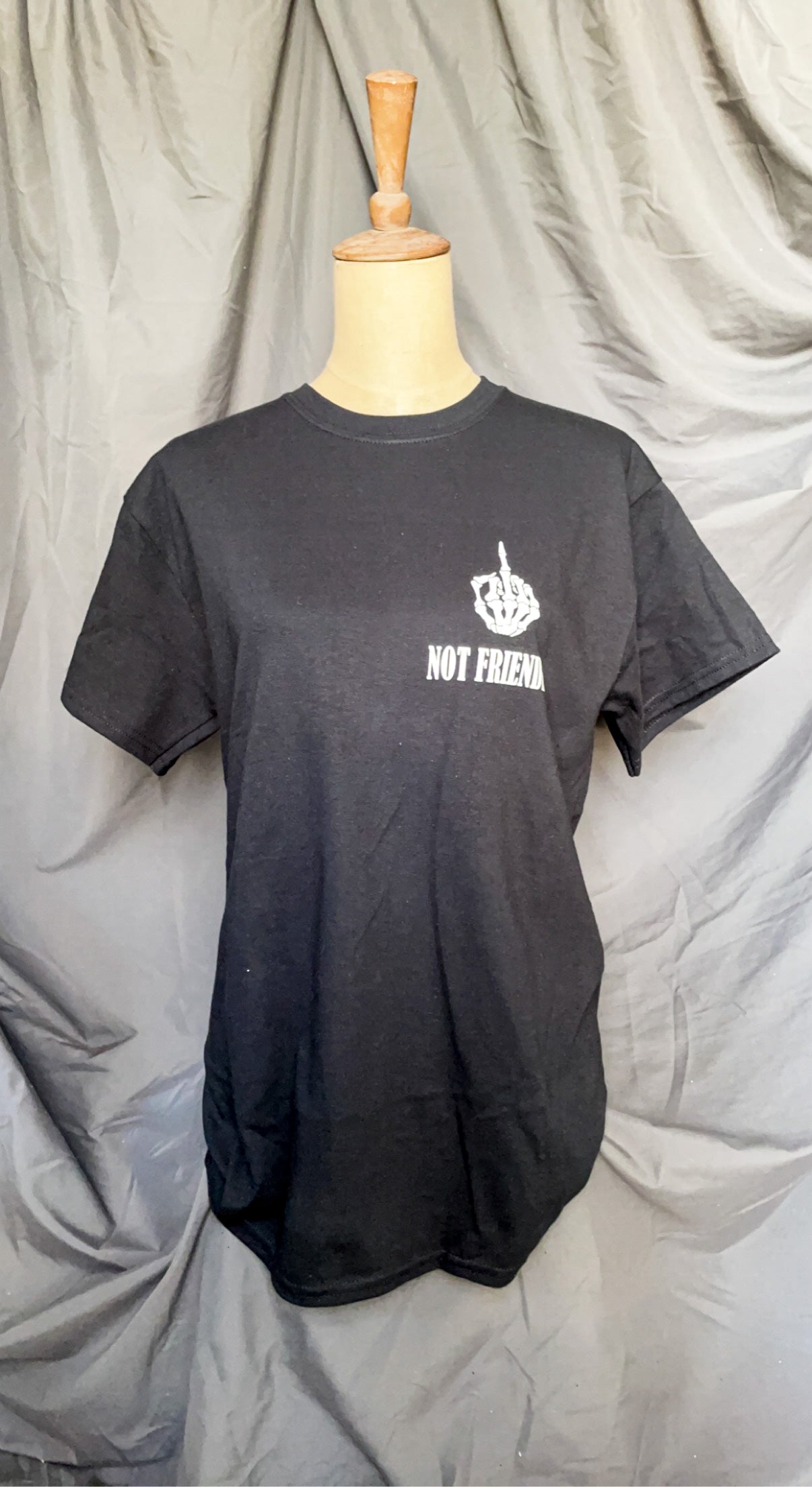 NOT FRIENDLY- Black Tee "Security" image 0