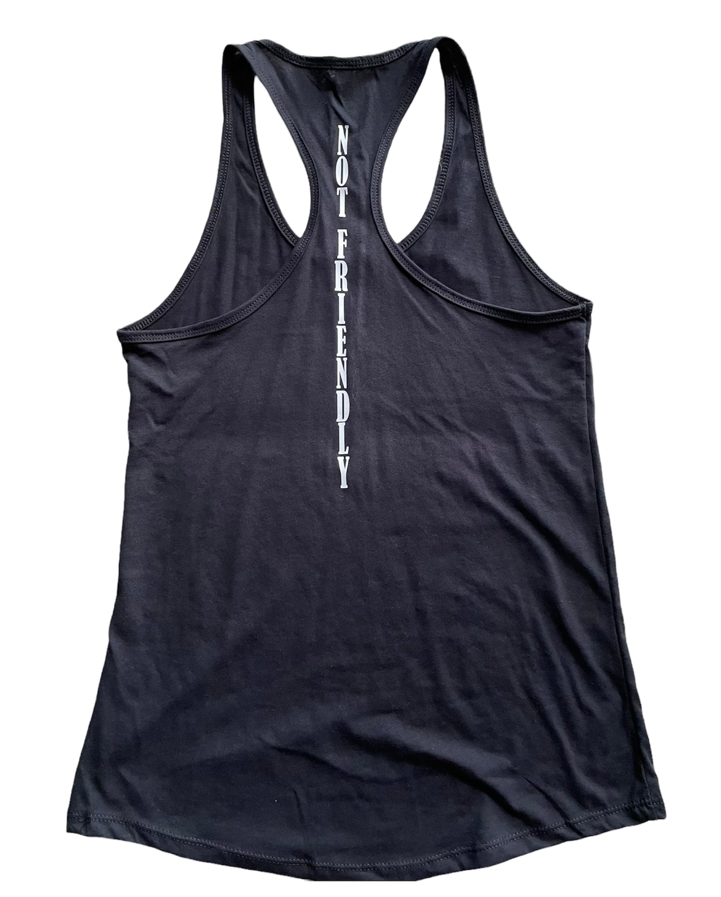 NOT FRIENDLY - Black “F Off” Tanks (women’s fit) image 1
