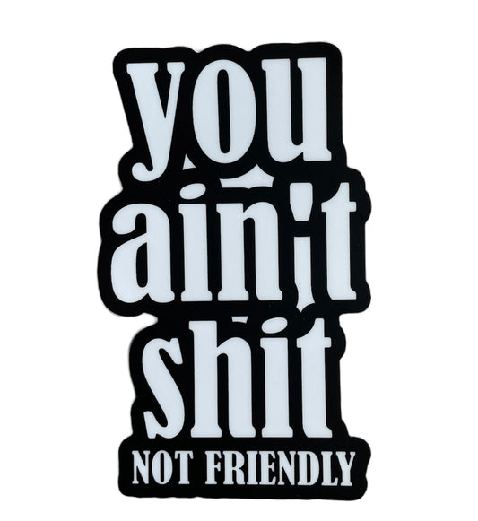 YOU AINT SHIT Sticker image 0