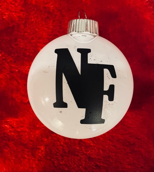 NOT MERRY - White NF Christmas Ornament image 1