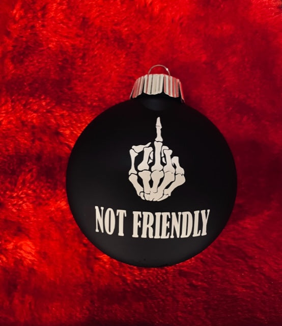 NOT MERRY - Black NF Christmas Ornament image 0