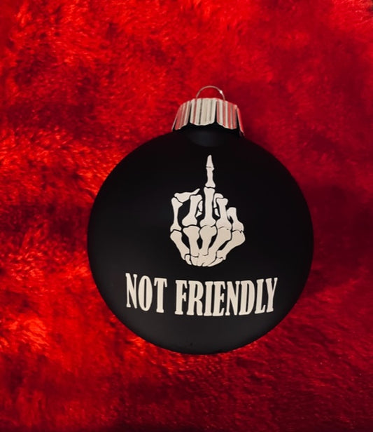 NOT MERRY - Black NF Christmas Ornament image 0