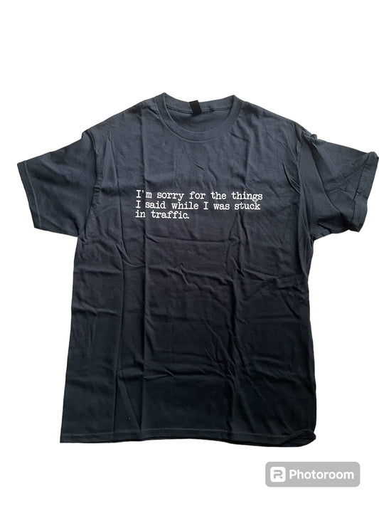 NOT FRIENDLY Black Tee “Road Rage” image 0