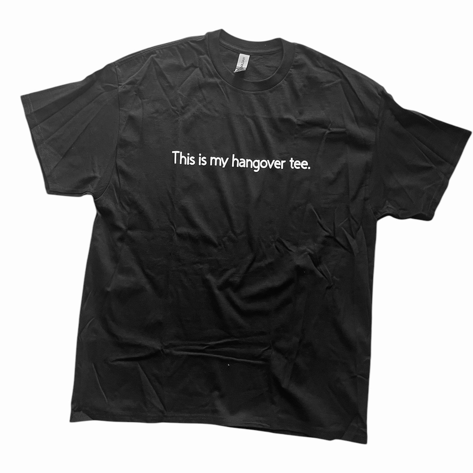 NOT FRIENDLY Black Tee “Hangover Tee” image 0