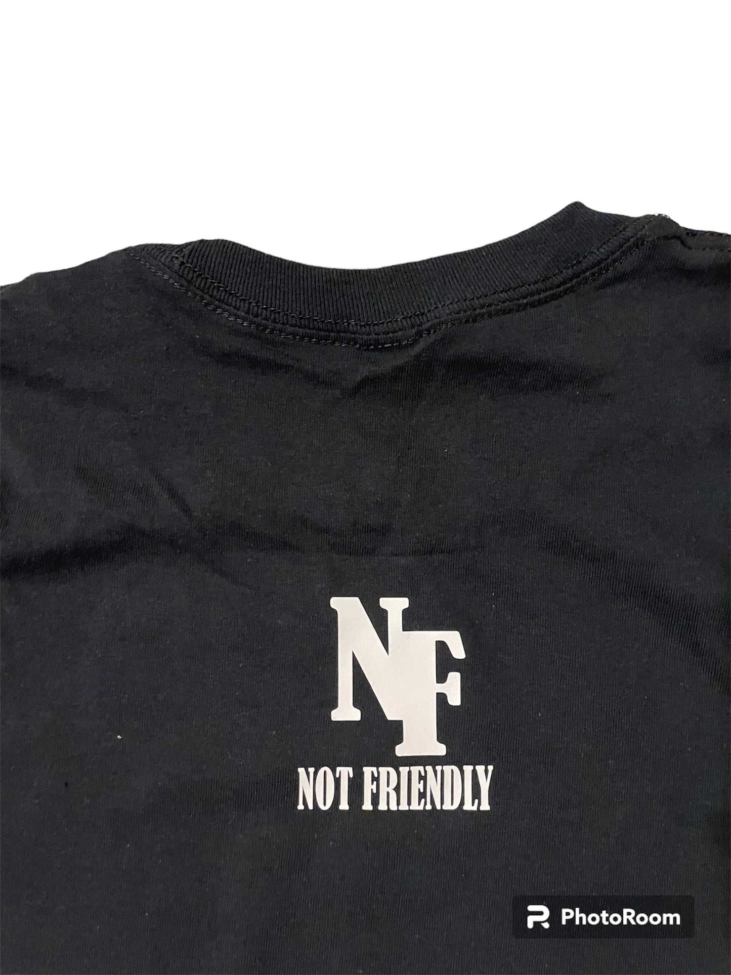 NOT FRIENDLY Black Long Sleeve “Cranky AF (Jackie’s tee)” image 2